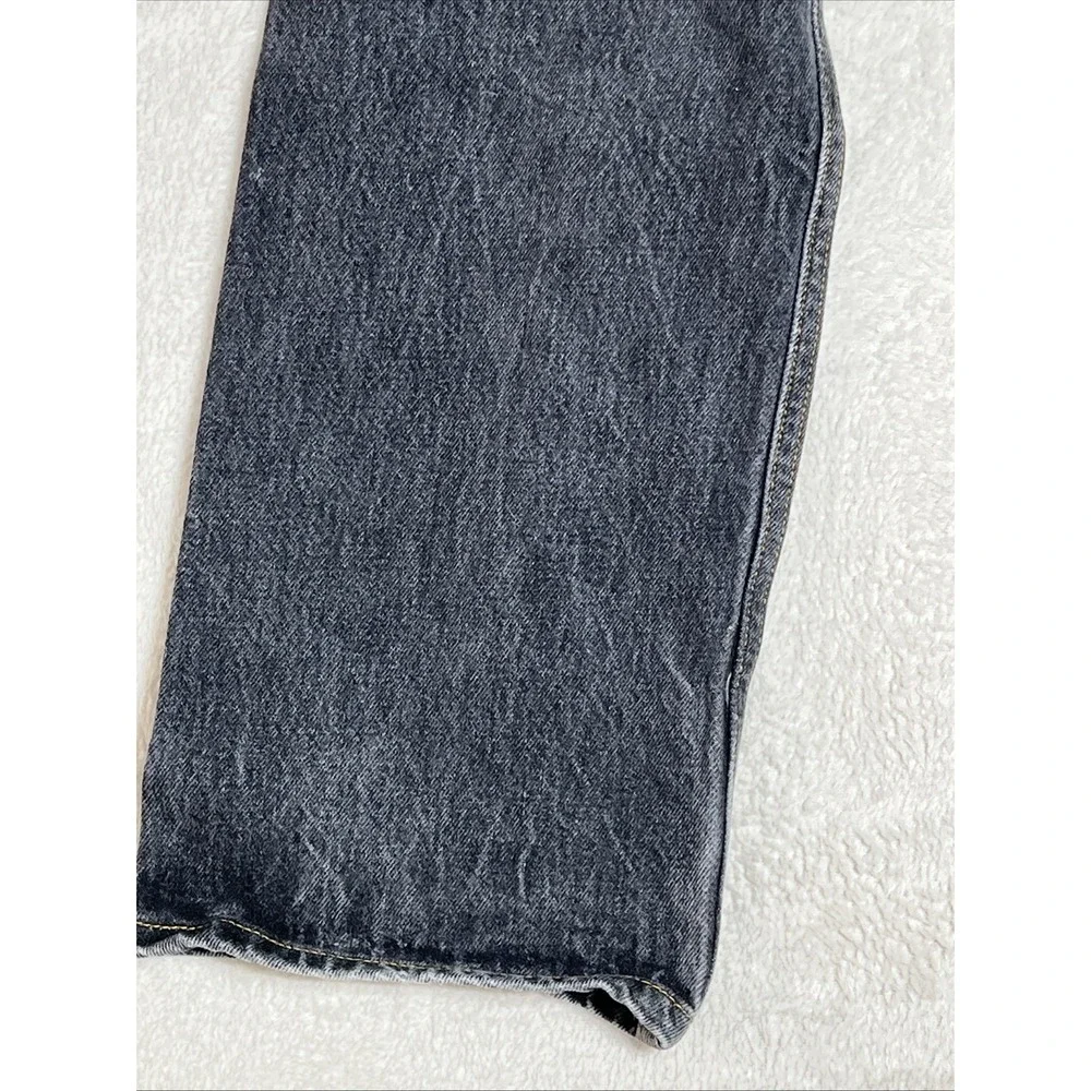Vintage Levis 501 Black Jeans‎ Men 32x32 (31x 29) Y2K Button Fly Denim Straight
